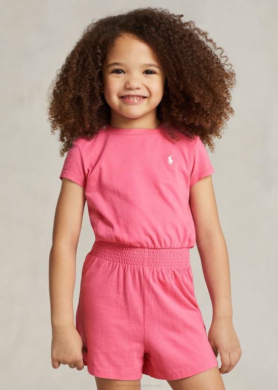 ørken pink børn Ralph Lauren bomuldsjersey romper Z426B7357