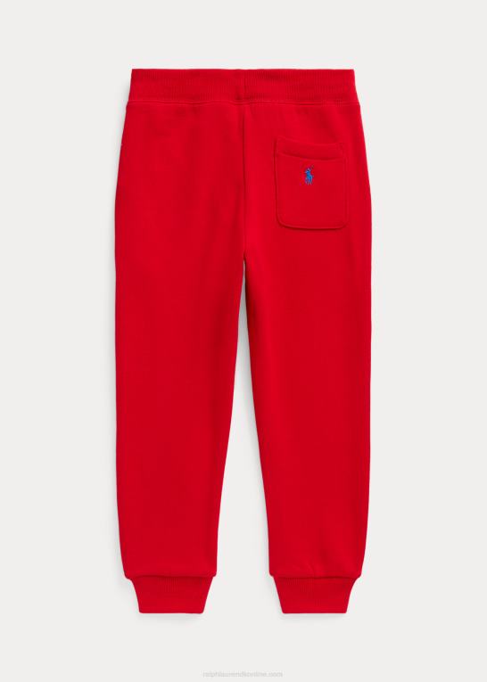 rl 200 rød børn Ralph Lauren joggerbukser i fleece med logo Z426B6452