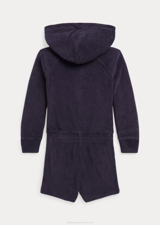 rl flåde børn Ralph Lauren hættetrøje i frotté Z426B7451