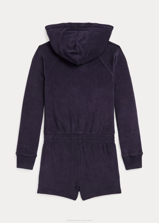 rl flåde børn Ralph Lauren hættetrøje i frotté Z426B7604