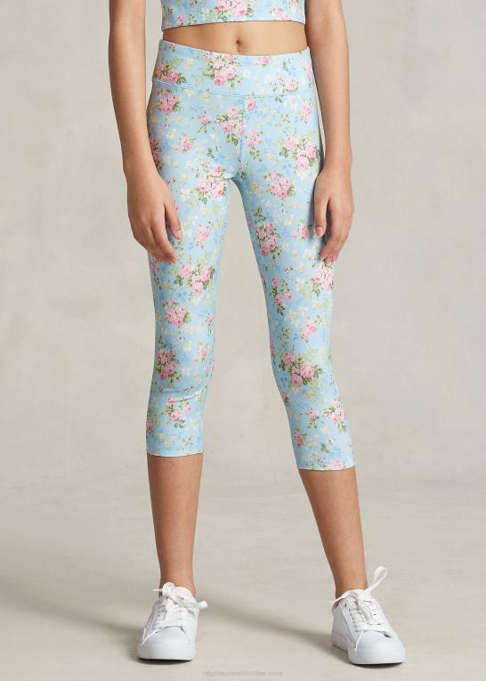 rylee blomstret børn Ralph Lauren blomstret ydeevne jersey legging Z426B6724