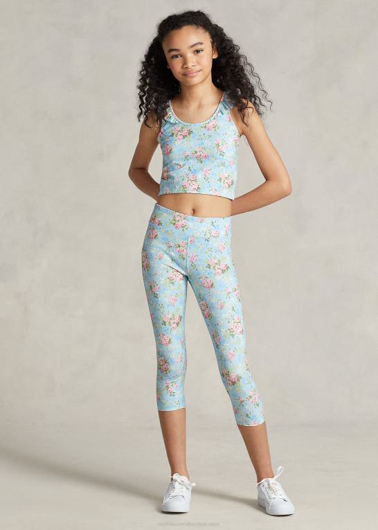 rylee blomstret børn Ralph Lauren blomstret ydeevne jersey legging Z426B6724