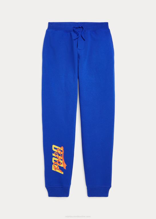 safir stjerne børn Ralph Lauren joggerbukser i fleece med logo Z426B6665