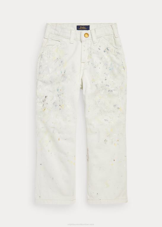 saxton vask børn Ralph Lauren twill maler bukser Z426B6538