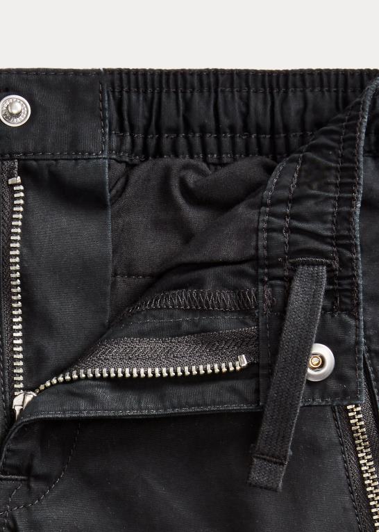 sort børn Ralph Lauren joggerbukser i bomuld poplin Z426B5923