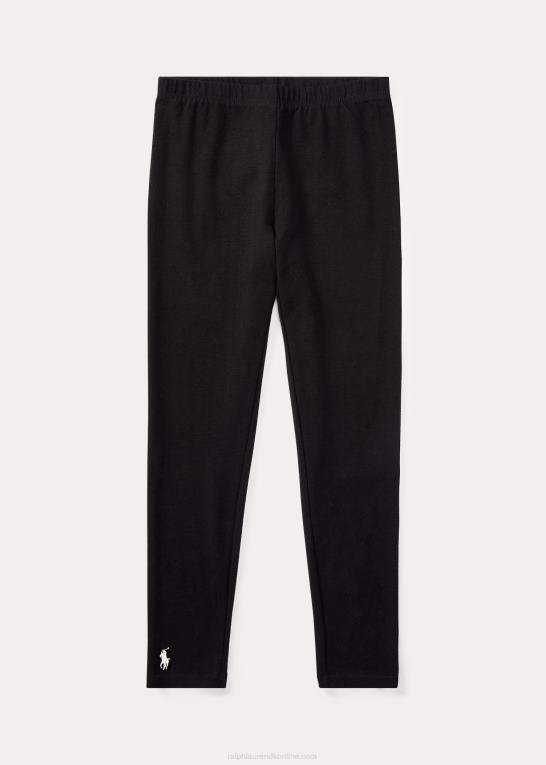 sort børn Ralph Lauren legging i stretch bomuldsjersey Z426B7038