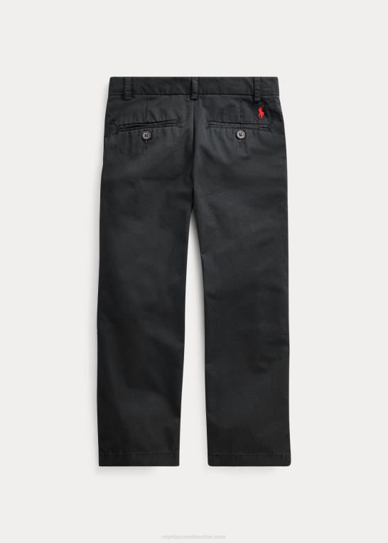 sort børn Ralph Lauren lige pasform flex abrasion twill bukser Z426B5763