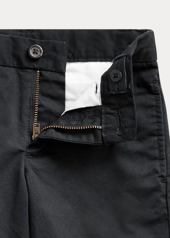 sort børn Ralph Lauren lige pasform flex abrasion twill bukser Z426B5763