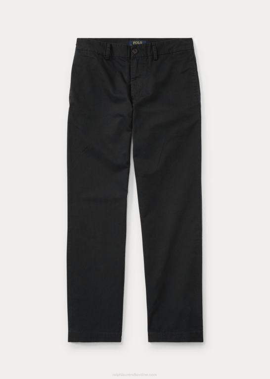 sort børn Ralph Lauren lige pasform flex abrasion twill bukser Z426B5983