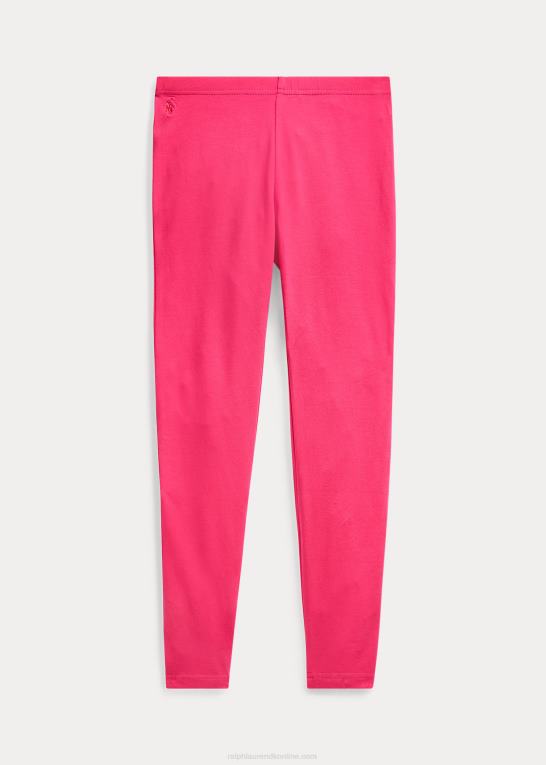 sport pink børn Ralph Lauren legging i jersey med ryg Z426B7640
