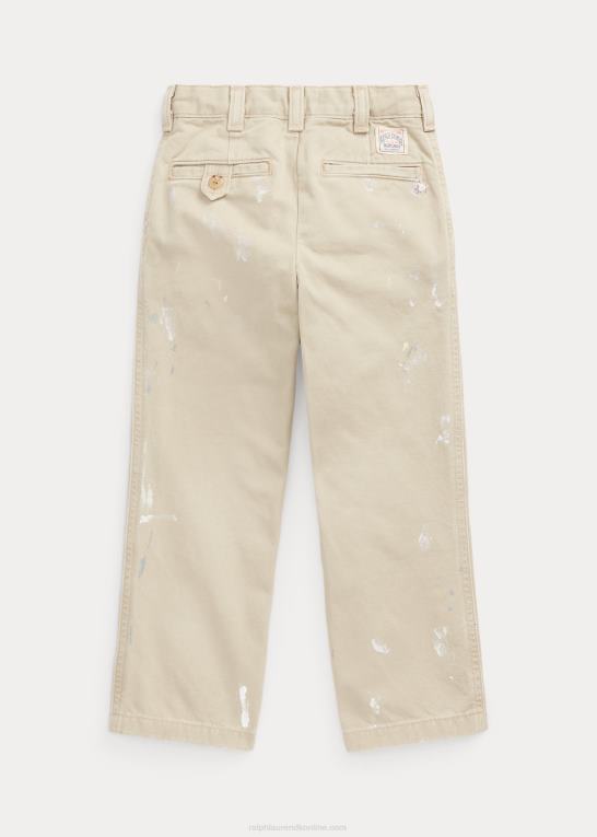 tavernier vask børn Ralph Lauren klassisk pasform maling-splatter chinobukser Z426B6482