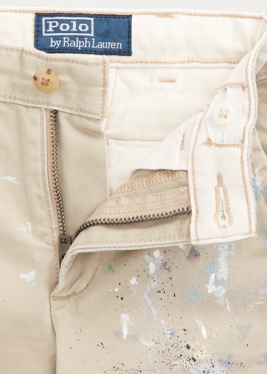 tavernier vask børn Ralph Lauren klassisk pasform maling-splatter chinobukser Z426B6482