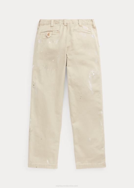 tavernier vask børn Ralph Lauren klassisk pasform maling-splatter chinobukser Z426B6558