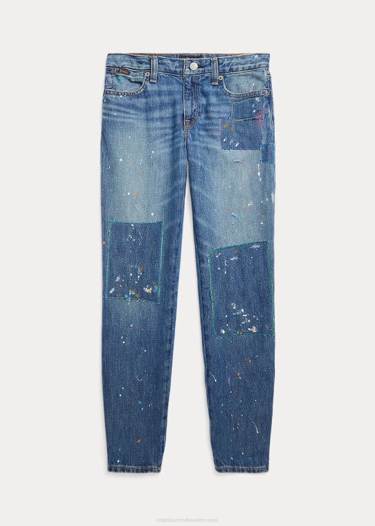temora vask børn Ralph Lauren malet print astor slim boyfriend jean Z426B7144