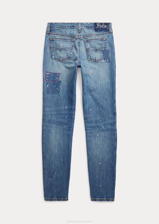 temora vask børn Ralph Lauren malet print astor slim boyfriend jean Z426B7144