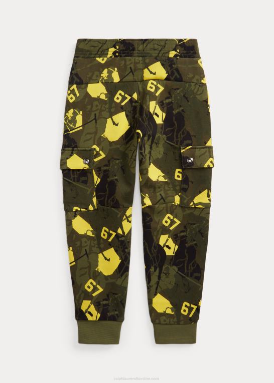 topmøde camo børn Ralph Lauren logo dobbeltstrikket cargo joggerbukse Z426B9802