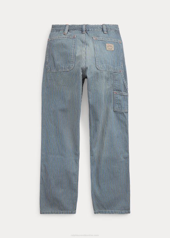 windley vask børn Ralph Lauren stribet denim snedkerbuks Z426B6184