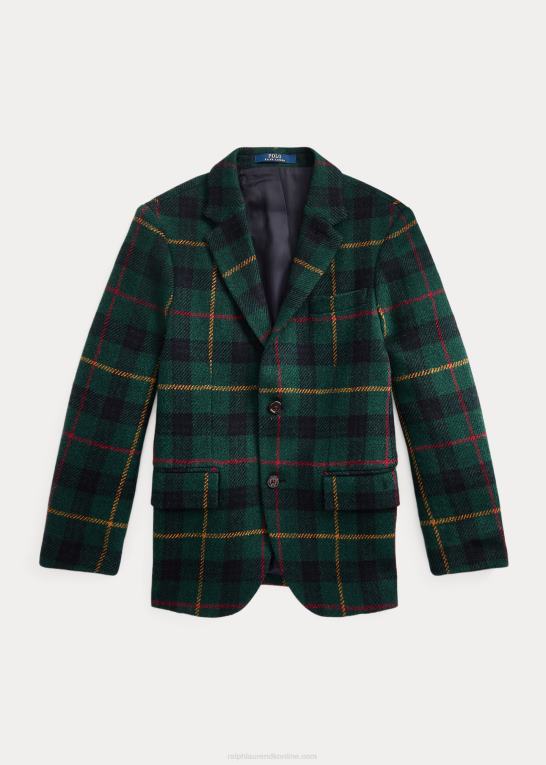 børn Ralph Lauren polo plaid jakke i uld Z426B6269