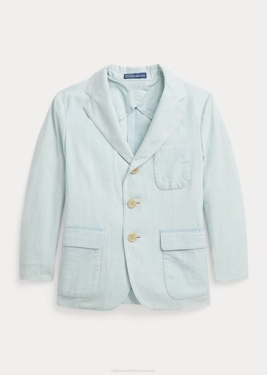chambray børn Ralph Lauren chambray sportsfrakke i bomuld Z426B5839