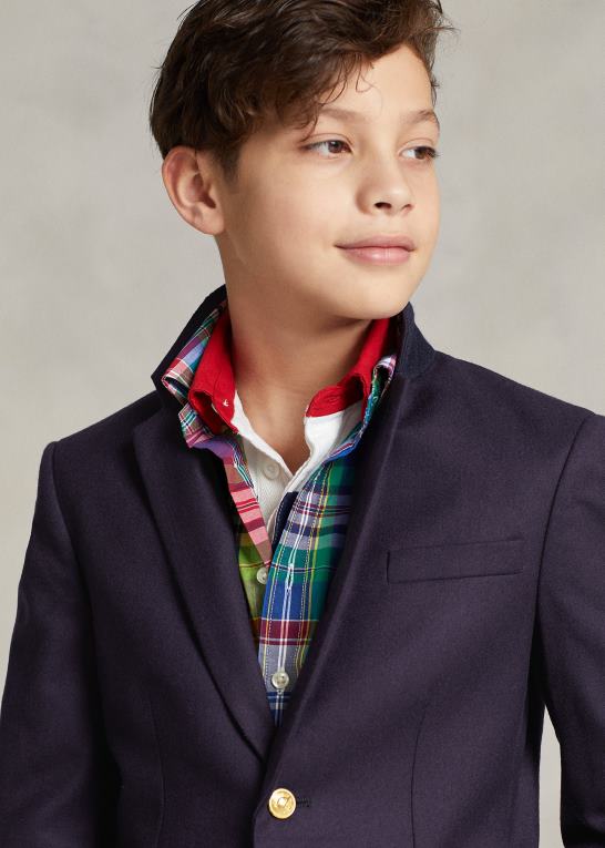 flåde børn Ralph Lauren den ikoniske Doekin-blazer Z426B5635
