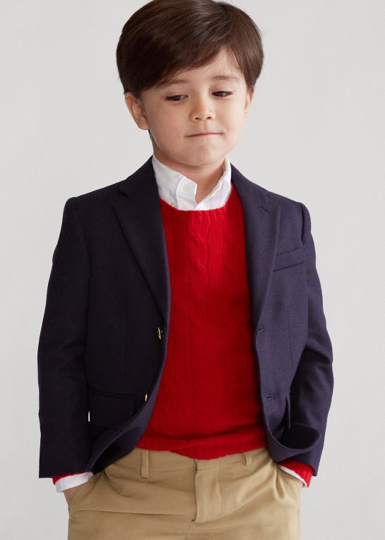 flåde børn Ralph Lauren den ikoniske Doekin-blazer Z426B6443