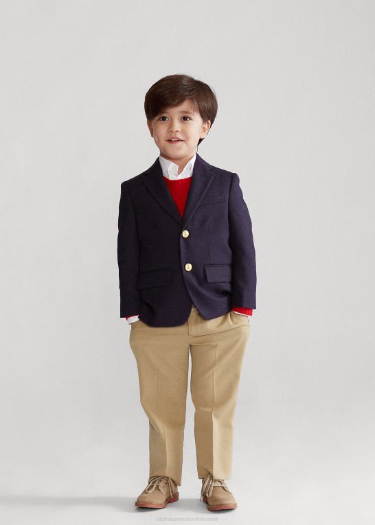 flåde børn Ralph Lauren den ikoniske Doekin-blazer Z426B6443