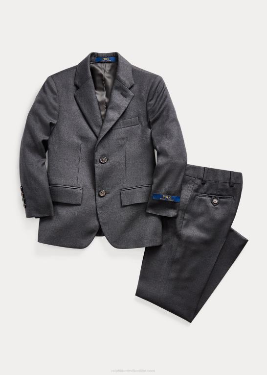grå børn Ralph Lauren polo letvægts ulddragt Z426B6446