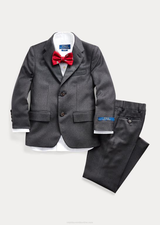 grå børn Ralph Lauren polo letvægts ulddragt Z426B6446