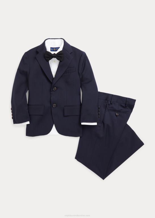 klassisk flåde børn Ralph Lauren polo uld twill dragt Z426B5875
