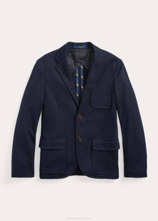 rl flåde børn Ralph Lauren sportsfrakke i strik i bomuld Z426B6265