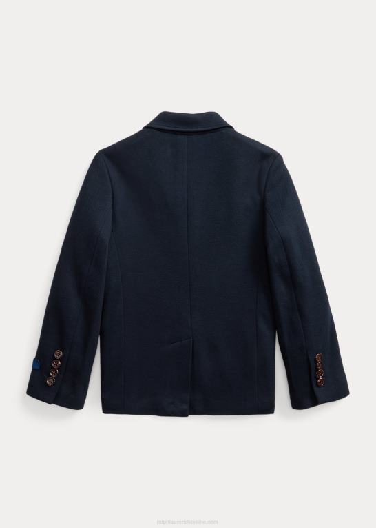 rl flåde børn Ralph Lauren sportsfrakke i strik i bomuld Z426B9805