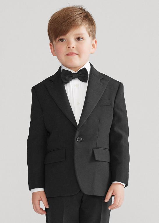 sort børn Ralph Lauren uld barathea smoking Z426B5707