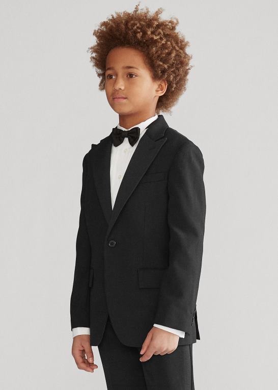 sort børn Ralph Lauren uld barathea smoking Z426B6006