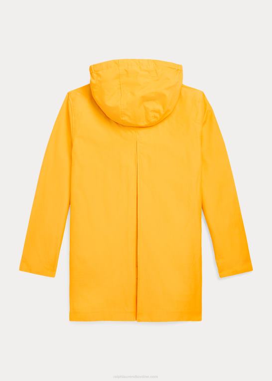 glattere gul børn Ralph Lauren regnfrakke med hætte Z426B6686