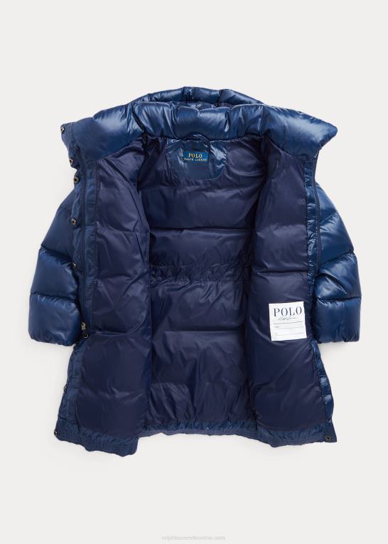 newport flåde børn Ralph Lauren lang vandafvisende dunfrakke Z426B7474