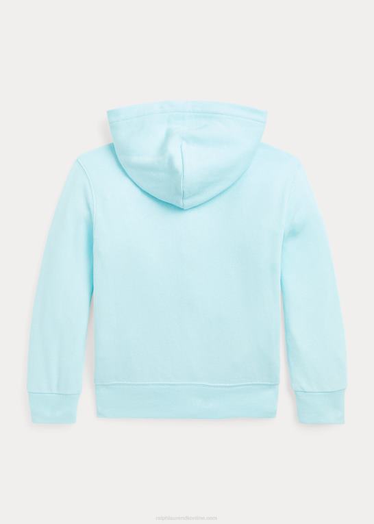 ø aqua børn Ralph Lauren spa terry hættetrøje med fuld lynlås Z426B5825