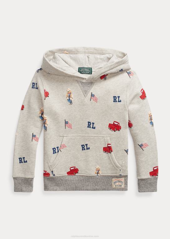 brooklyn lyng børn Ralph Lauren polo bear fleece hættetrøje Z426B5810