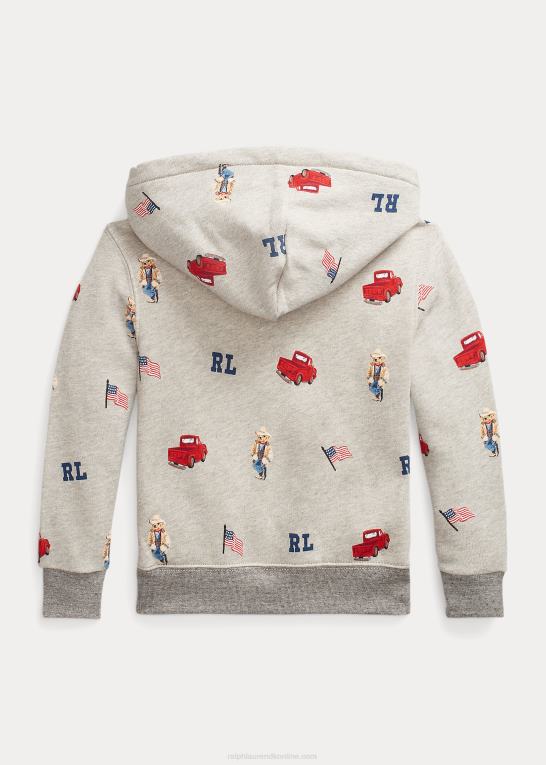 brooklyn lyng børn Ralph Lauren polo bear fleece hættetrøje Z426B5810