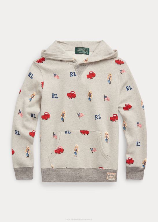 brooklyn lyng børn Ralph Lauren polo bear fleece hættetrøje Z426B6183