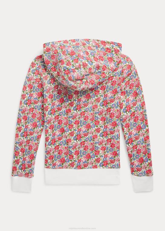 camden blomstret børn Ralph Lauren blomstret spa frotté hættetrøje med fuld lynlås Z426B7185