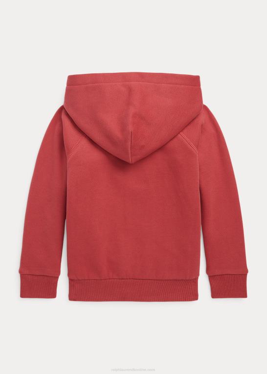 chili peber børn Ralph Lauren stor pony fleece hættetrøje Z426B7352