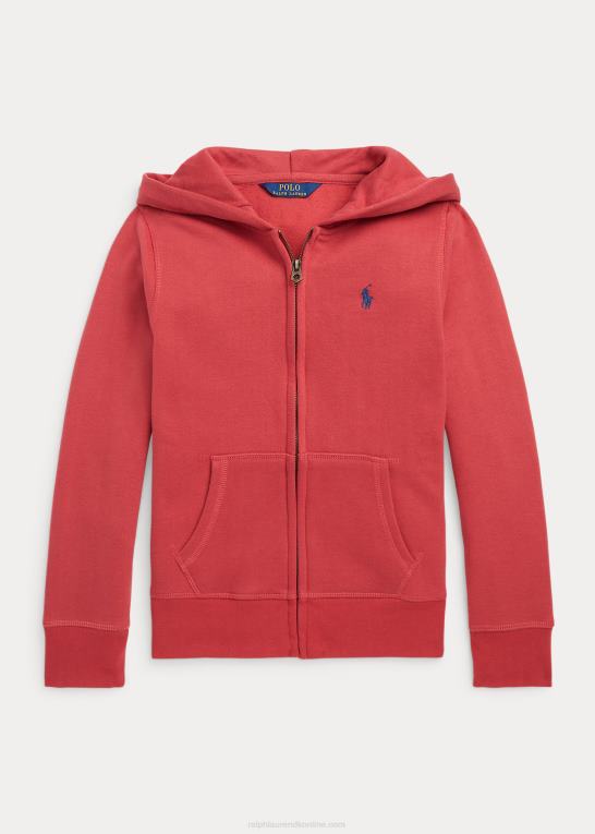 chili peber/jægerflåde børn Ralph Lauren fransk frotté hættetrøje Z426B7028