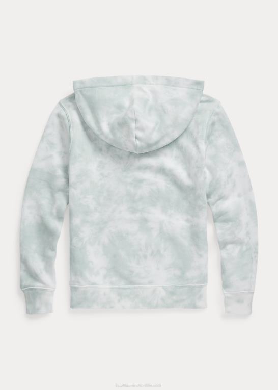falmet mynte børn Ralph Lauren vasket fleece hættetrøje Z426B6085