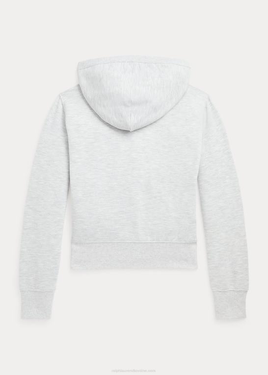 forårslyng børn Ralph Lauren hættetrøje med fleece-omslagseffekt Z426B7503