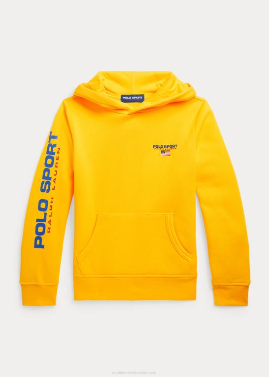 gul storm børn Ralph Lauren polo sport fleece hættetrøje Z426B6136