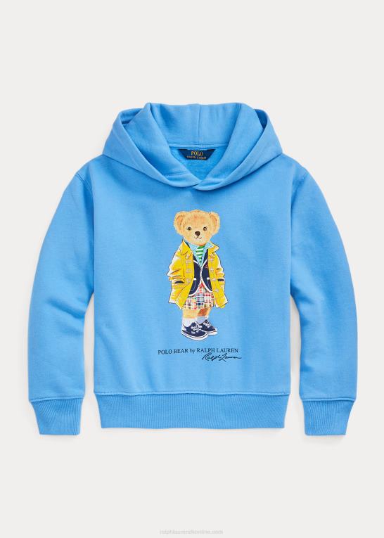 harbot island blue børn Ralph Lauren polo bear fleece hættetrøje Z426B7526