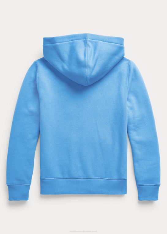 havneø blå børn Ralph Lauren fleece hættetrøje Z426B6204