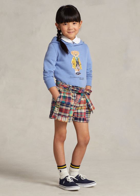 havneø blå børn Ralph Lauren polo bear fleece hættetrøje Z426B7348