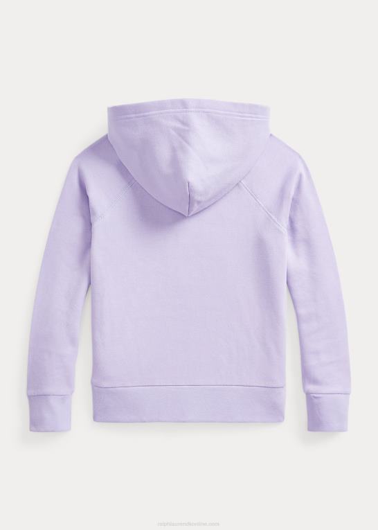 himmel lavendel børn Ralph Lauren stor pony fleece hættetrøje Z426B7497