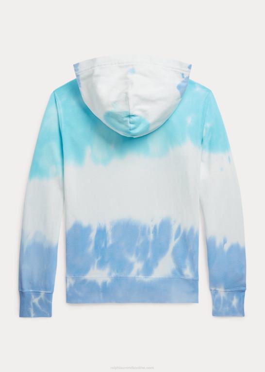 island aqua tie dye børn Ralph Lauren tie-dye spa frotté grafisk hættetrøje Z426B6122